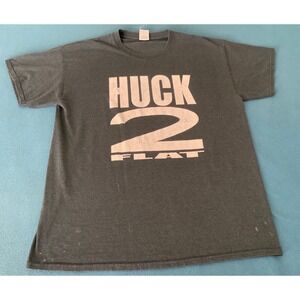 HUCK 2 Flat Gray T-shirt size Large‎
